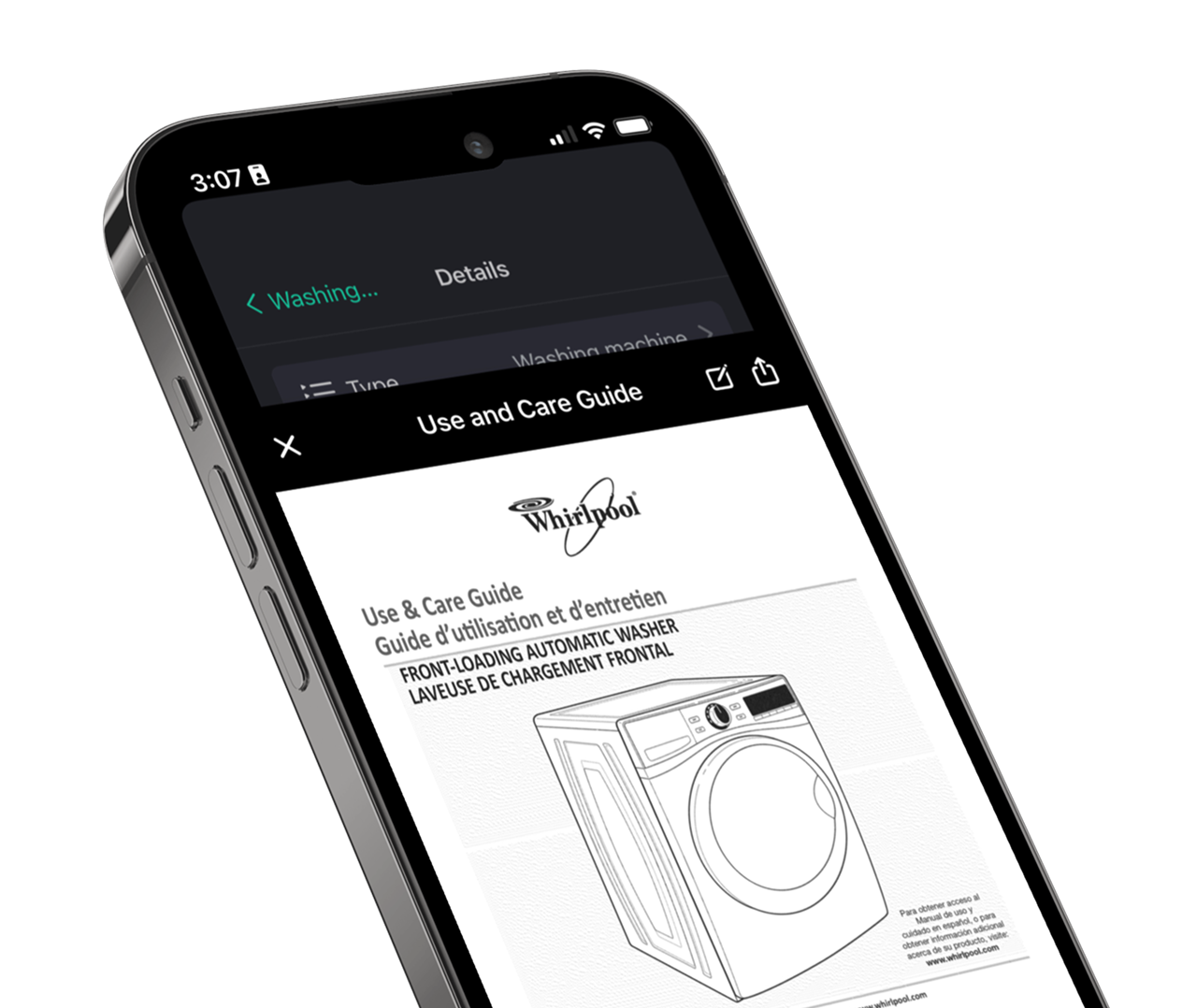 Mudroom app displaying digital user manuals